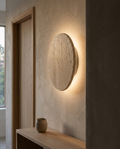 Travertine Wall Sconce | Modern Minimalist Indoor Wall Light For Bedroom, Hallway and Living Room