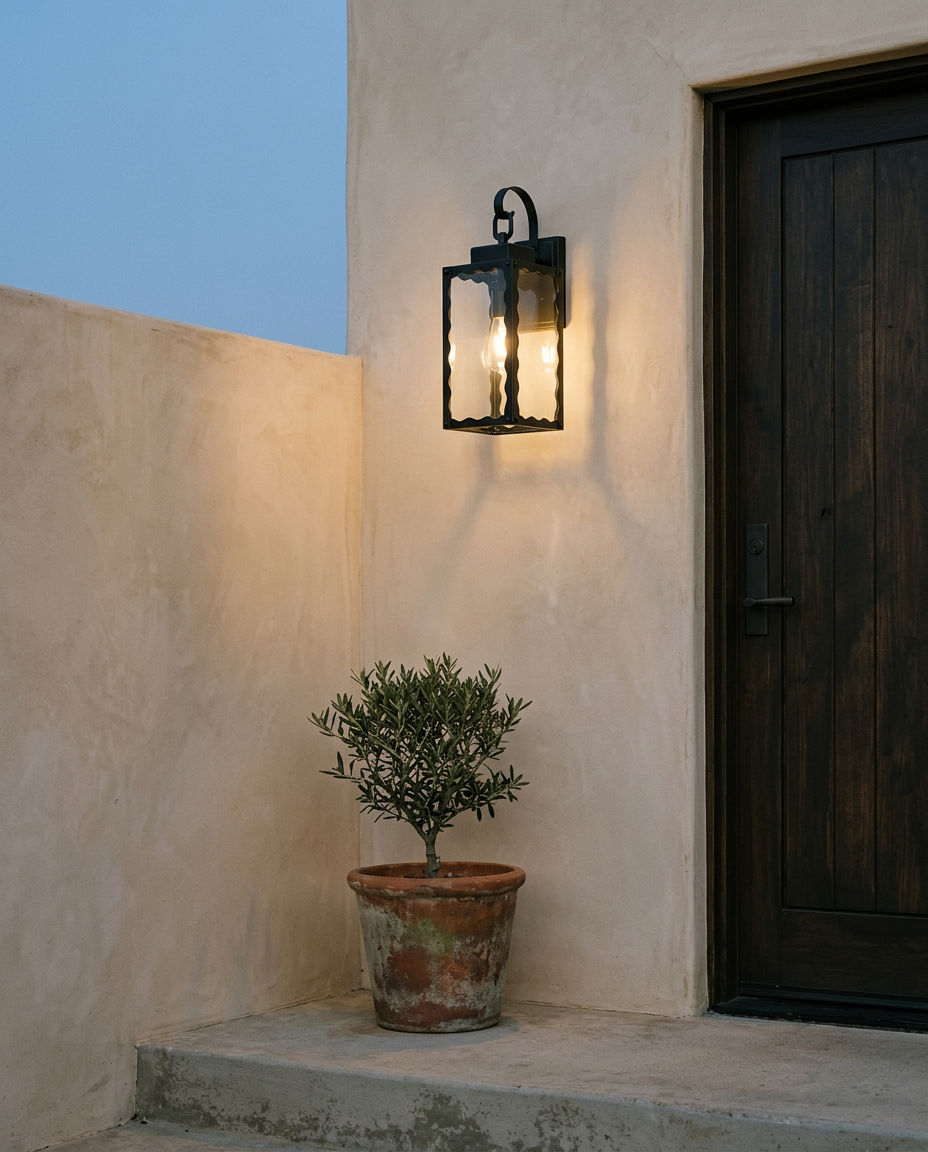 18.1in Weatherproof Outdoor Wall Light | Exterior Wall Sconce
