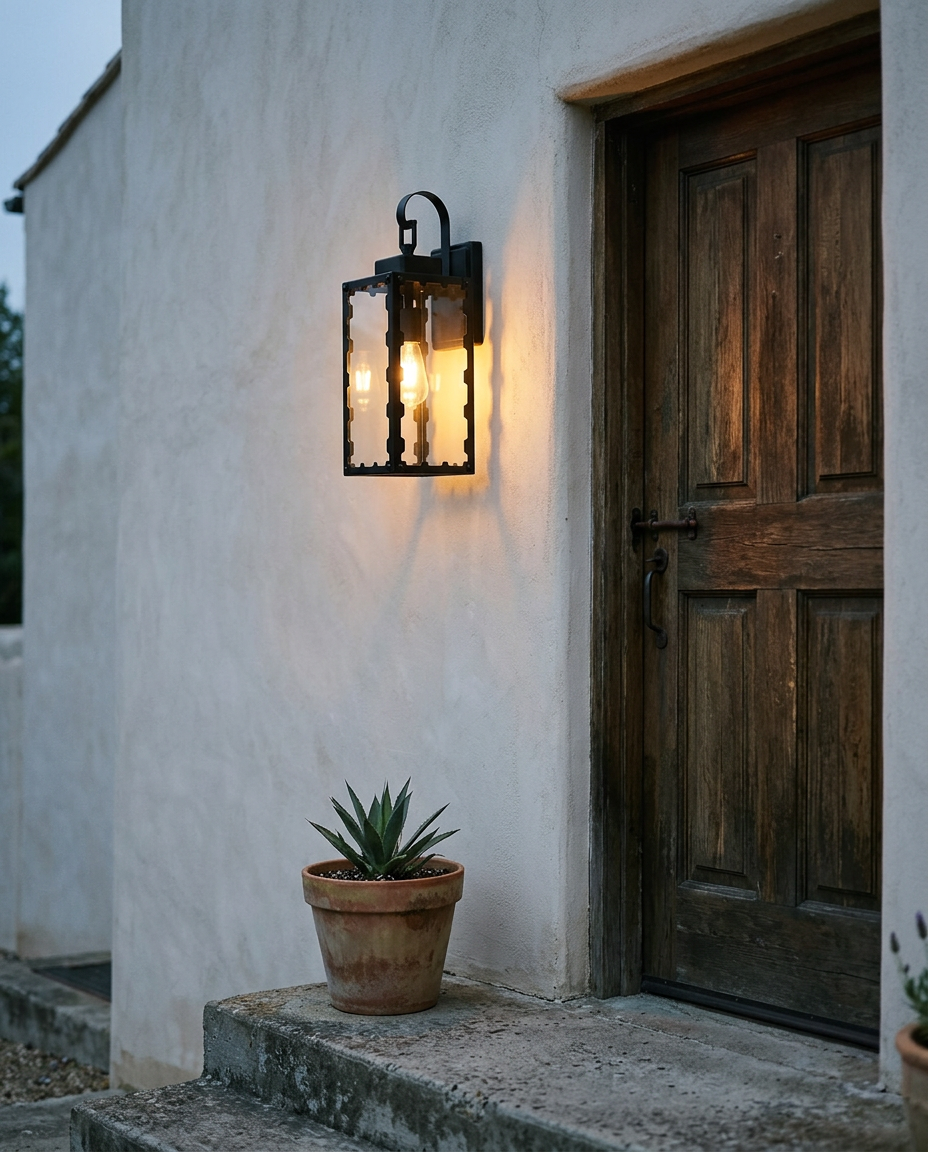 18.1in Weatherproof Outdoor Wall Light | Exterior Wall Sconce