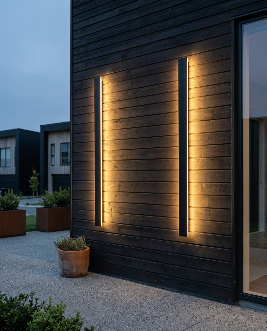 Black Weatherproof Wall Sconce | Modern Matte Black Wall Light
