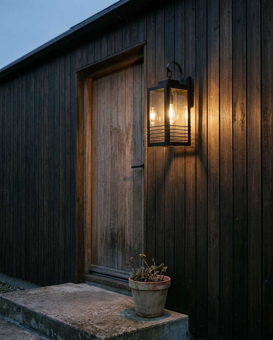 18.1in Weatherproof Outdoor Wall Light | Exterior Wall Sconce