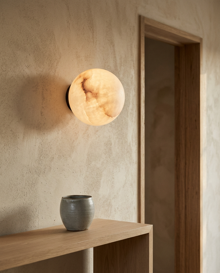 Marble Wall Sconce | Modern Minimalist Wall Light