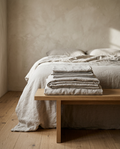3pc Stone Washed Linen Sheet Set | Modern Flax Bed Sheets