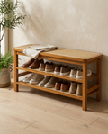 Bamboo Entryway Furniture styled in a modern home interior
