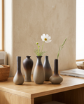 Zen Handmade Ceramic Vase styled in a modern home interior
